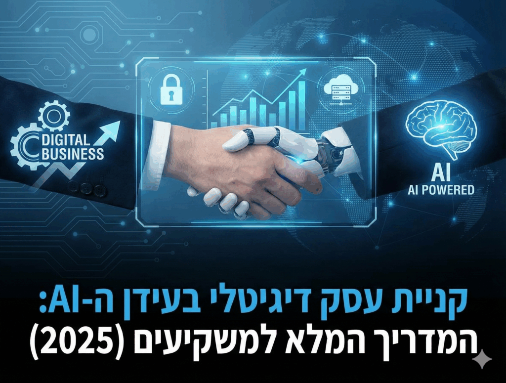 קניית עסק דיגיטלי בעידן ה-AI